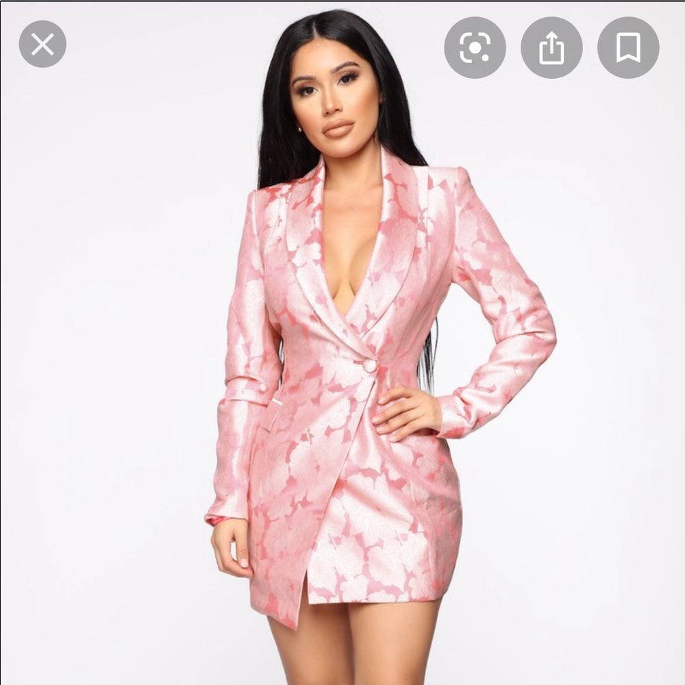 FN buy my own flowers blazer dress
